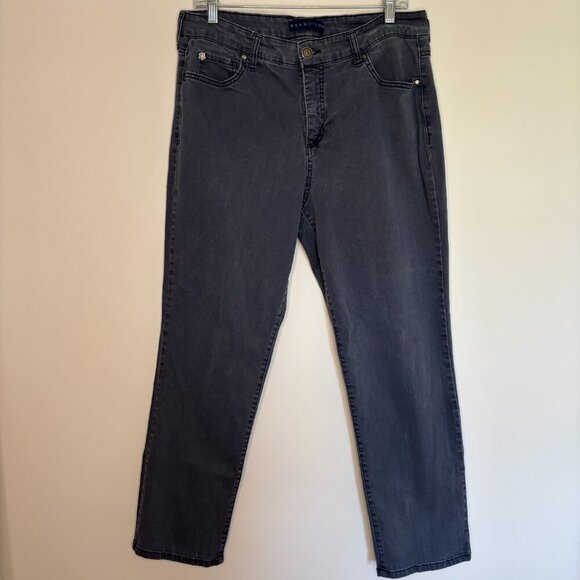 BANDOLINO Straight Jeans Womens 16W Blue Plus 5 Pocket Stretch - Picture 5 of 6